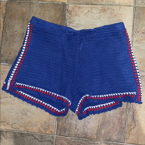 plus size knit shorts